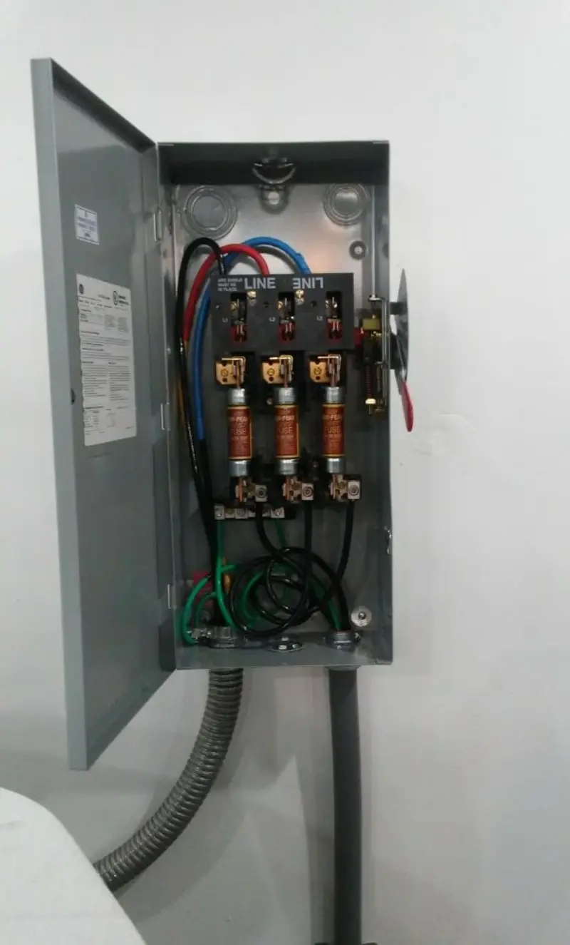 Three-phase disconnect switch installed for Electrical Wiring & Rewiring in Fort Washington
