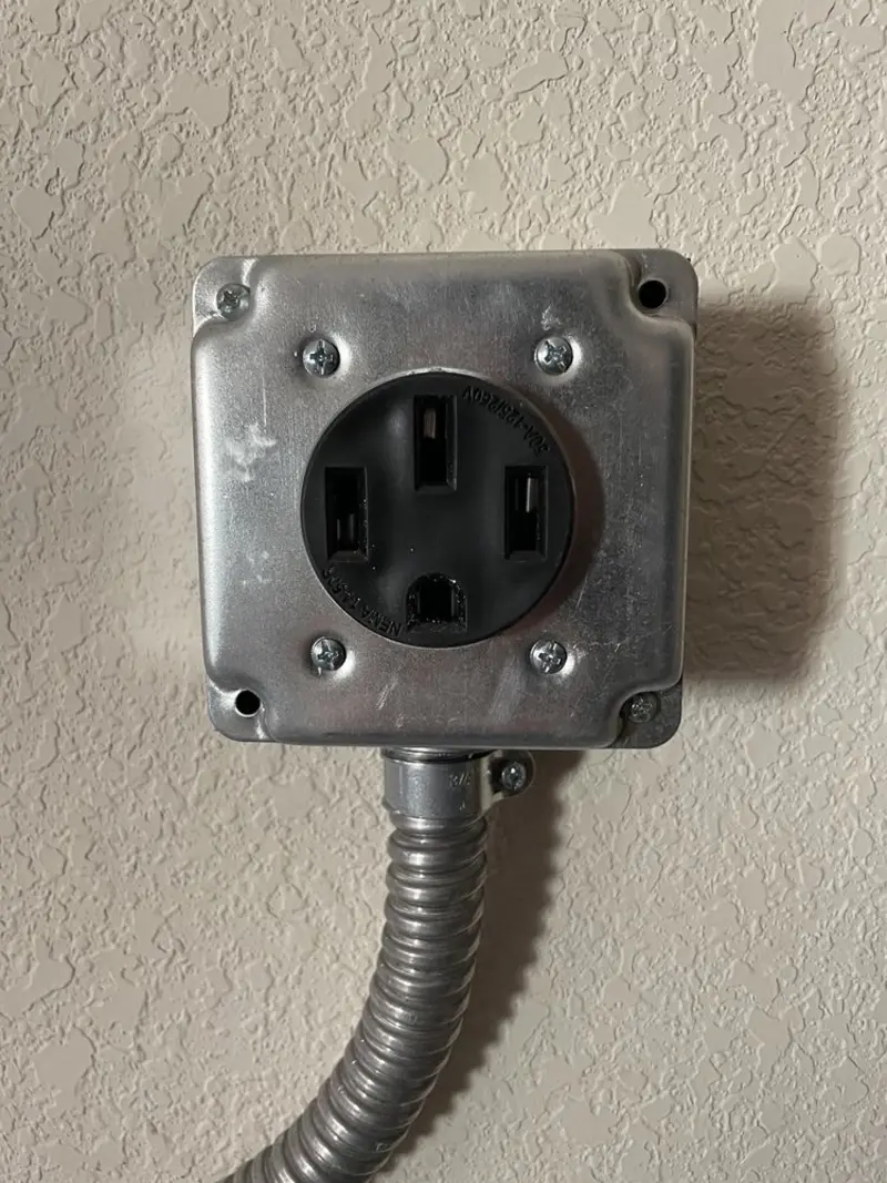 NEMA 14-50 outlet installed for Electrical Panel Upgrade in Fort Washington